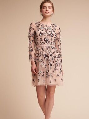 BHLDN Anthropologie Weddings nude tulle